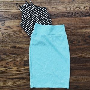Lularoe • Teal Bodycon Skirt